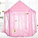 NO.7Artisan Kids Tent Princess Castle Girls Playhouse Tunnel with 23 Feet and 50 Led Star Light String,Indoor and Outdoor Children Large Toy Gift