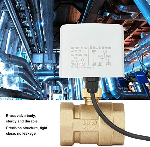 今日の超目玉大特価のdn40 3ワイヤ 1 1 2インチ 真鍮電動ボールバルブ 2ウェイ 1 1 2インチ 空圧 油圧 配管 Ac2v Shijing 真鍮ボールバルブ Dn40 B07vrcdsb9 空圧 油圧 配管