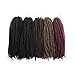 ToyoTress Marley Hair Crochet Braids - 24 Inch 6 Packs Marley Twist Crochet Hair For Faux Locs, Afro Kinky Curly Marley Braids Synthetic Braiding Hair Extensions (24 Inch, 2-6P)