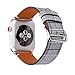 MeShow 41mm 40mm 38mm Slim Leather Leopard Style Watch Band Strap Wrist Band with Silver Metal Adapter Replacement for iWatch Series 8/7/6/5/4/3/2/1(Not for iWatch 44mm/42mm)