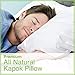 Kapok Fiber Filled Premium Standard size Medium Filled Pillow With Organic Cotton Covering