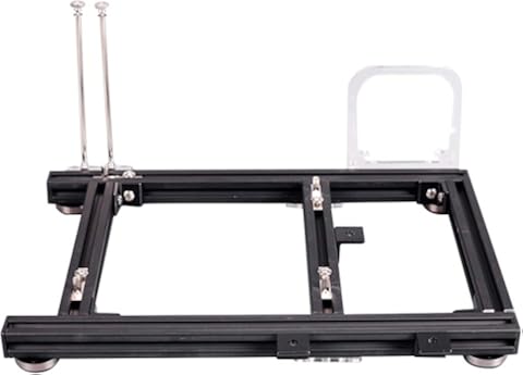 Leyee Plataforma de Prueba de Overclocking de Caja de PC ATX de Aleación de Aluminio de Marco Abierto DIY (Negro)