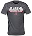 NCAA Alabama Crimson Tide Laser Poly T-Shirt, X-Large, Dark Heather