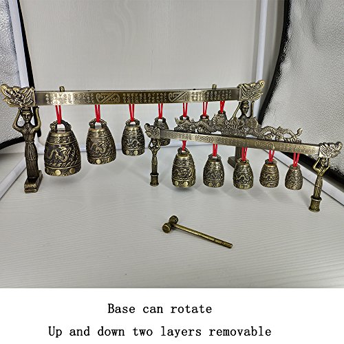 Chinese Antique Home Zinc Alloy Retro Style Bronze Bell Decoration Chinese Classical Percussion Instrument Etiquette Cultural Representation