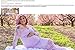 Women's Off Shoulder Long Sleeve Lace Maternity Gown Maxi Photography Dress (S, 1-Light Purple)