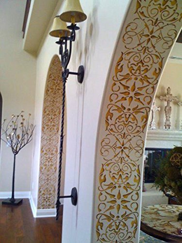 Arabesque Border Stencil for Painting a Design on Wall, Ceiling, or Arch Way