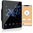 ACAGALA WiFi Smart Thermostat Temperature Controller for 3A Water Heating LCD Display Touch Screen Week Programmable Tuya App Control Underfloor Heating Thermostats for Home Office School Hotel