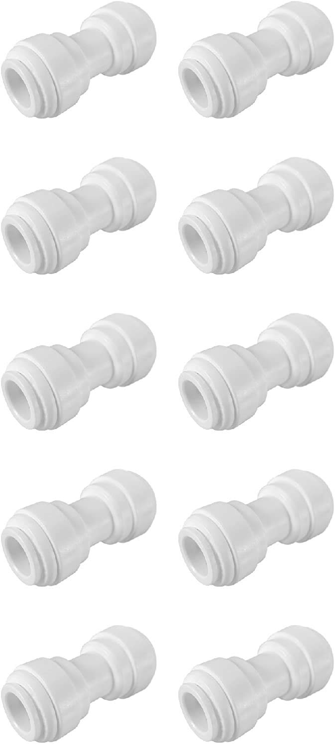 Photo 1 of PureSec 3/8 inch Tubing OD Use Straight Union Plastic Quick Connect Fittings for RODI System