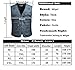 Mrignt Men's Oversize Pockets Travels Sports Outdoor Vest (Blue(Thick), US L (Asia 3XL))