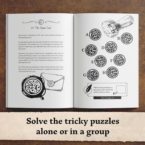 The Puzzle Book of the Brothers Grimm: Unlock the Secrets of Mysterious Fairy Tales: Discover a Magical Story with Tricky Brain Teasers, Logic Puzzles and Riddles