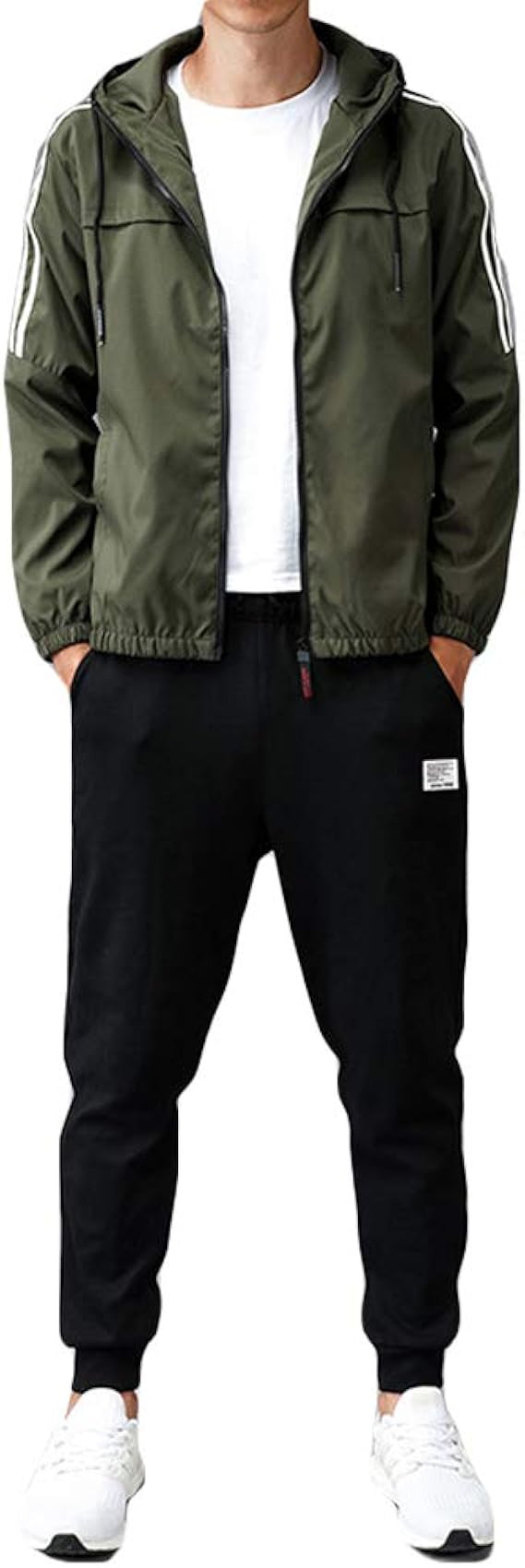 Amazon チーアン ｔｉａｎｎ ジャージ 上下 セット メンズ セットアップ スポーツウェア トレーニングウェア スポーツジャケット ロッグパンツ 大きいサイズ 代 30代 40代 50代 グリーン 4xl 上下セット 通販