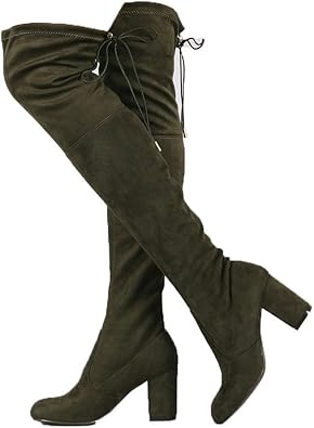 over the knee heeled boots