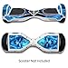 GameXcel Sticker for Hover Board - Skin for Self-Balancing Electric Scooter - Decal for Self Balance Mobility Longboard - Smart Protective Cover Vinyl Case for 2 Wheel Scooter Board