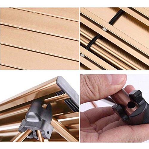 MIGHTYDUTY Outdoor Folding Camping Table Portable Camping Tableware Picnic Camp BBQ Storage Bag L Coffee - Thumbnail 6
