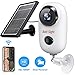 Outdoor Wireless Security Camera - Solar Cameras Battery Powered for Home - HD 1080P Rechargeable Power Operated Outside Camaras,Wirefree House Video Surveillance CCTV System 2-Way Audio,Night Vision