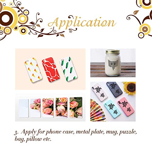 Sublimation Paper 110 Sheets 8.3x11.7 for Heat Transfer DIY Gift A4 Compatible with Epson Sawgrass Ricoh HP Canon Inkjet Printer with Sublimation Ink 126gsm