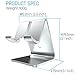 Stalion Stand Desktop Dock Cradle Station Bracket Holder Universal Mount for All Tablets Mobile Smartphone Cellular & eReader Devices (Brushed Aluminum)