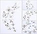 Uelfbaby 12Pcs 3D Butterfly Wall Stickers Decor Art Decorations(White)