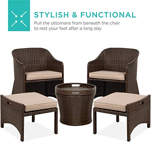 Best Choice Products 5Piece Outdoor Patio Furniture Set, No Assembly