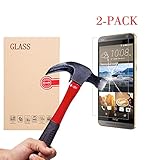 BACAMA Tempered Glass Screen Protector for HTC One E9 [2-Pack] HD Clear 99% Touch Screen Responsive