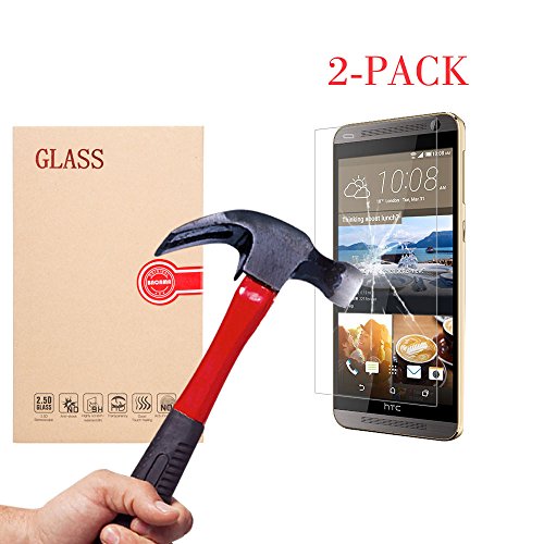 BACAMA® Tempered Glass Screen Protector for HTC One E9 [2-Pack] HD Clear 99% Touch Screen Responsive