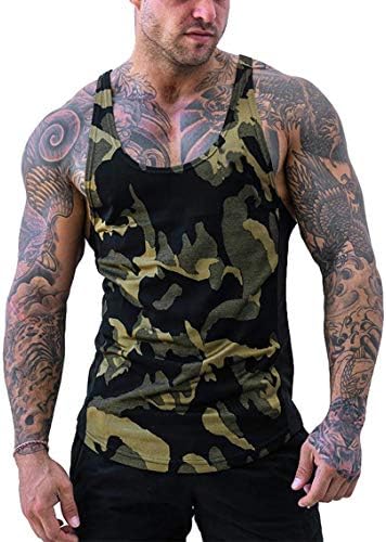Gym Vest Men Bodybuilding Fitness Muscle Y-Back Muscle Sleeveless Tank Top