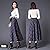 Women Woolen Long Skirt Plaid High Waist Umbrella Big Hem A Skirt