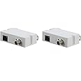 EmpireTech Coaxial Cable Single-Port Long Reach Ethernet Over Coax Extender EOC Converter IP Over Coax max 3000ft POE Power and Data Transmission Over Regular RG59 Repeater LR1002-1ET+LR1002-1EC