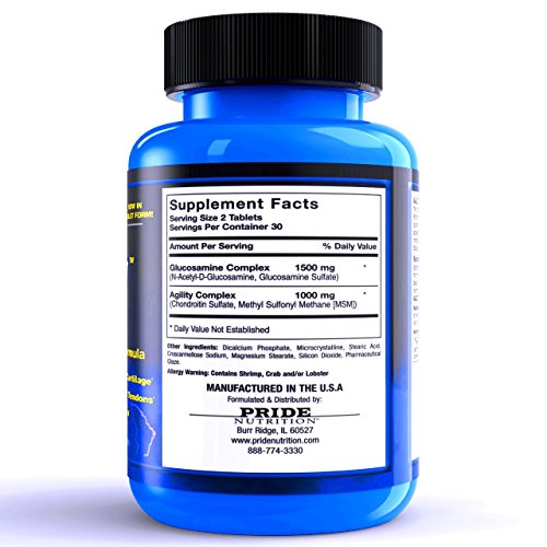 Joint Pain Relief Supplements Agility 60 Pills Best Natural