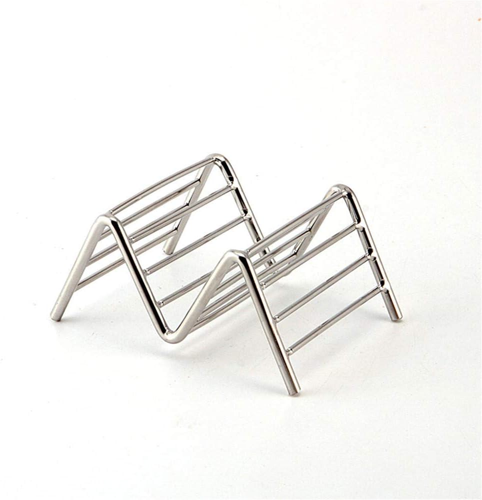 Stainless Steel Taco Pancake Cake Toast Holder Stand Rack Shells 1-5 Slots-1 Slot