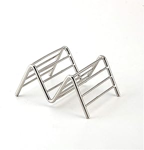 Stainless Steel Taco Pancake Cake Toast Holder Stand Rack Shells 1-5 Slots-1 Slot