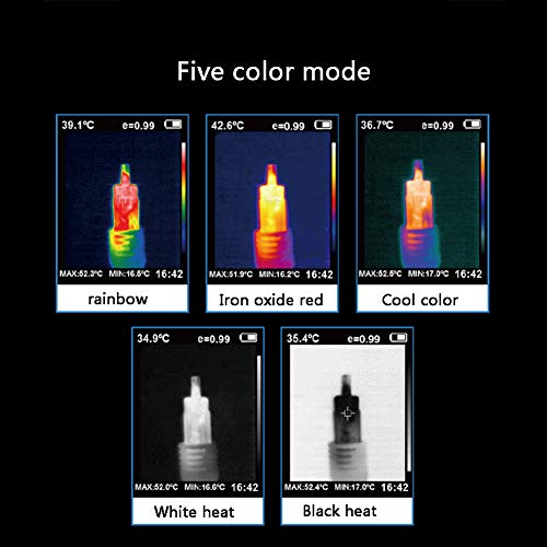 JDUEFD Handheld IR Digital Auflösung 220 x 160 Wärmebildkamera Detektor Kamera Infrarot Temperatur Erhitzen mit… – Bild 5