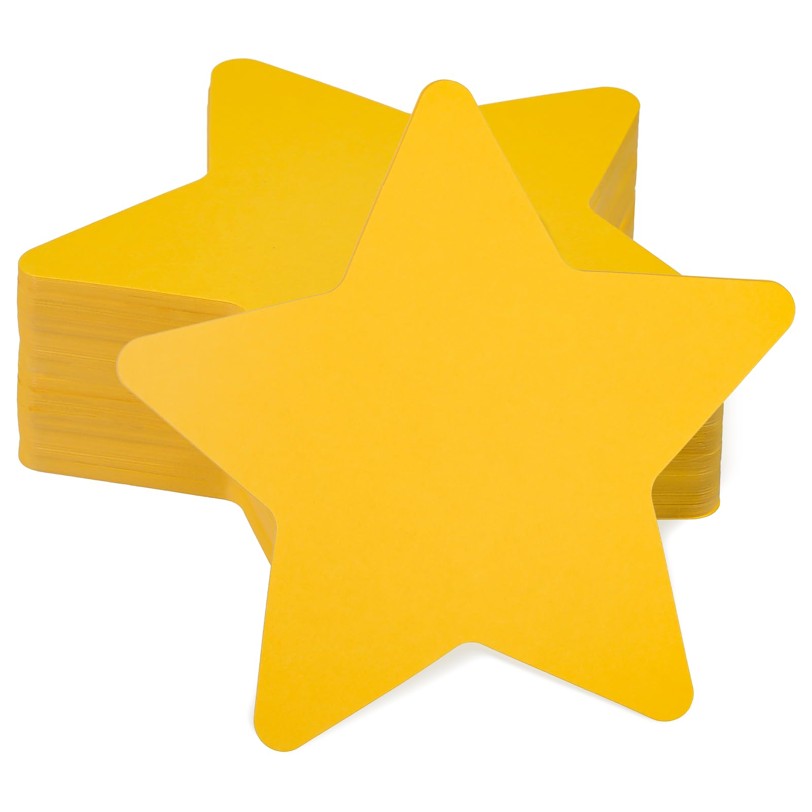 Photo 1 of 200 PCS Gold Star Cutouts, 4 Inch Yellow Paper Stars Cutouts, Double Sided Paper Star Cut Outs for Bulletin Board Christmas Tree DIY Kids School Craft Projects Party Wall Decoration