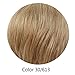 HAIRCUBE Spring-Summer New Cool Short Wigs Mixed Real Human Hair Wigs for Women(Color 30/613)