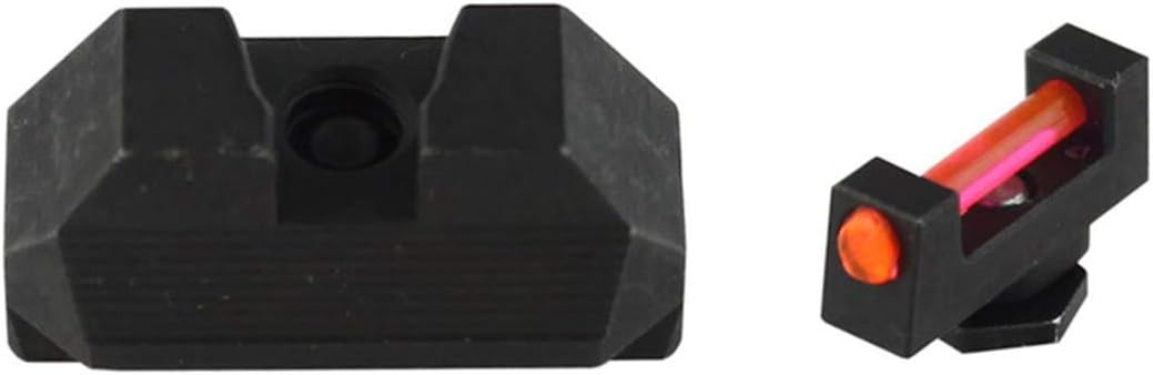 ARWIN Fiber Sight Set for Glock 17, 17L, 19, 22, 23, 24, 25, 26, 27, 28, 31, 32, 33, 34, 35, 37, 38, 45 Gen 1, 2, 3, 4, 5 Fiber Optic Red