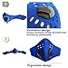 Flyalone Dust Masks, Reusable Respirators Face Masks for Allergies Woodworking Running Sanding Mowing Half Mask for Women Men,Reusable Dust Pollution Mask with 2 Activated Carbon Filter (Blue)