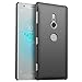 Avalri Sony Xperia XZ2 Case, Minimalistic Ultra Thin Shock Absorption Hard Case Slim Protection Cover Compatible with Sony Xperia XZ2 (Gravel Black)