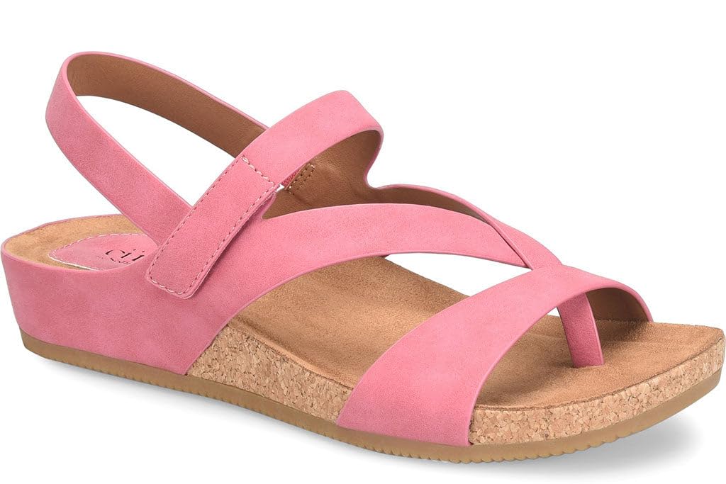 Eurosoft Women's Gianetta Flat Sandal, Light Pink, 9