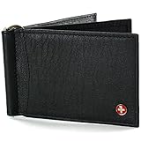 Alpine Swiss RFID Blocking Mens Leather Deluxe Spring Money Clip Wallet