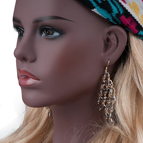 L7 Mannequin Life Size Black Famale Mannequin Head Bust Dummy
