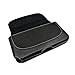 Leather Carrying Protective Case Holster Belt Clip and Loops for ZTE Axon M Devices - (Pouch Dimension: 6.20 x 3.20 x 0.60 inch)