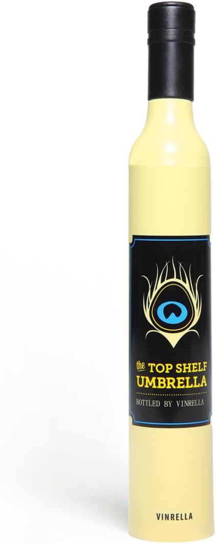 Vinrella - Umbrella in a Bottle (Yellow Wine Bottle)