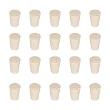 StonyLab Solid Rubber Stoppers, 20-Pack 00# White