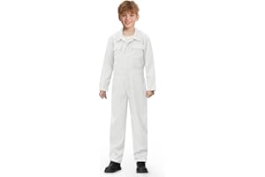 BesserBay Halloween Kids Long Sleeve Coveralls Killer Jumpsuit Flight Suit with Pockets 4-14 Years