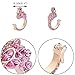 EverMarker Amazing Animal Ring Cute Flamingo for Young Womens Gifts Mom Birthday Teens Girls Party Dress up Cuff Ring Statement (Pink)
