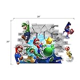 New Super Mario Removable Bros Kids Room Games Wall Sticker Decals Home Decor Vinyl