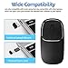 Rechargeable Wireless Mouse, Metal 2.4G Silent Click Type C Laptop Mouse Wireless, Slim Portable USB-C Mac Mouse, Compatible with Notebook,PC (Black)thumb 2