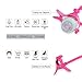 YingPing Baby Bottle Holder,Multifunction 360º Rotation Anti-Rebound Explosion-Proof Twins Babies Bottle Holder Hands Free,Pink