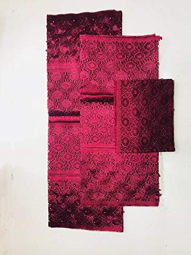 Lace - Latest 2018African headtie with Beads Nigerian gele Wrapper Women Head wear 3pcs/Set L810-2 - (Color: As Picture 5)