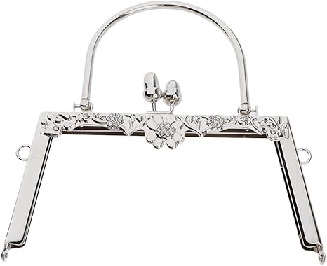 Amazon Sharprepublic メタルフレーム 口金 がま口 キスクラスプロック 角型 財布パーツ バッグ ポーチ 2色 シルバー がま口口金 通販